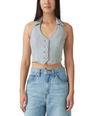 Levi's - Women's Bria Cotton Denim Corset Cropped Top
