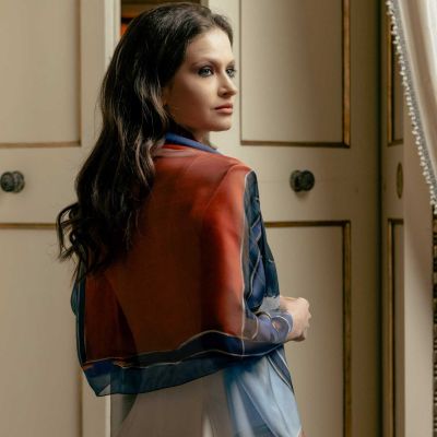 Simona - Шелковый шарф/шаль для женщин