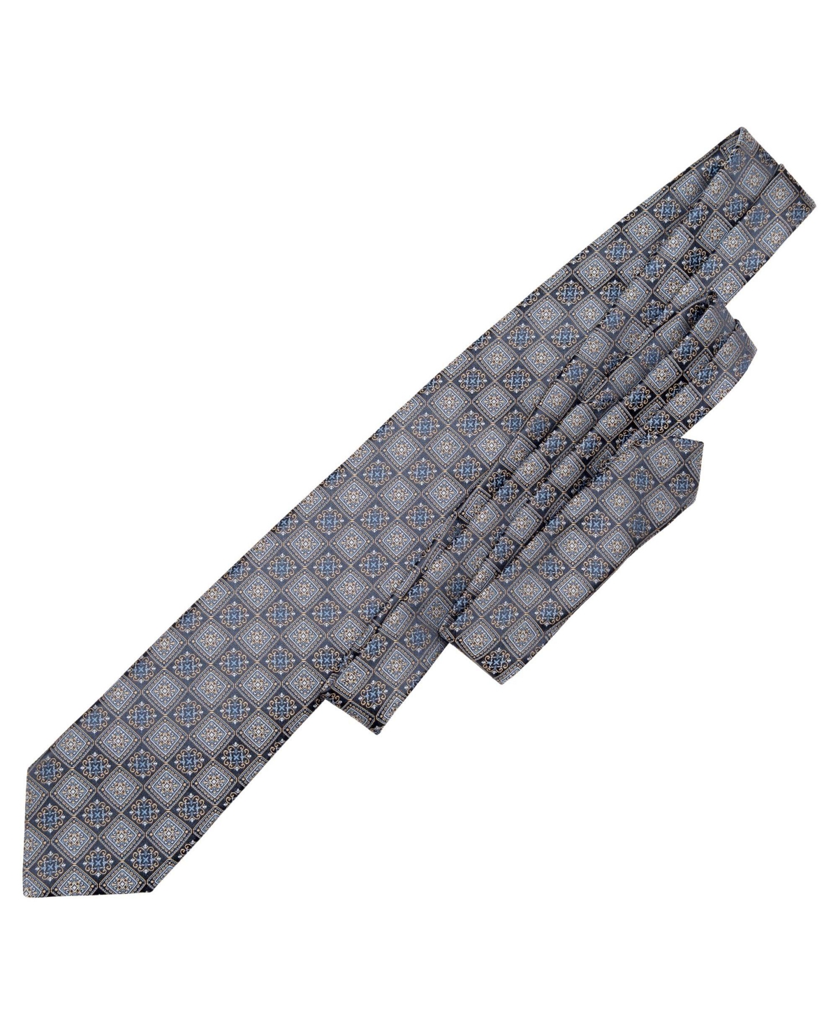 Big & Tall De Sica- Silk Jacquard Tie for Men - Turquoise
