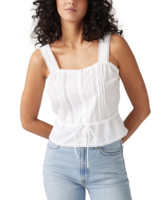 Levi's - Women's Brynnley Cotton Lace-Trim Blouse