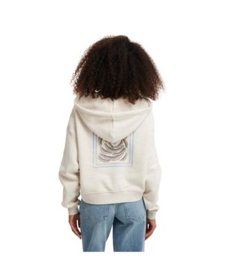 Женская классическая флисовая толстовка с капюшоном на молнии из ХЛОПКА С лицензией