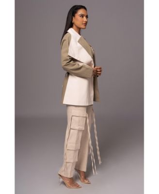 Women's Color Block Summit Belted Jacket