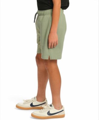 Little and Big Boys Fleece Print Blocked Shorts