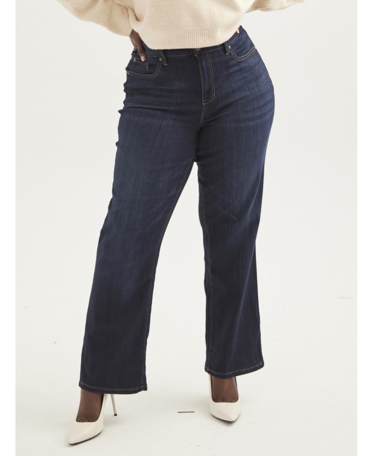 Plus Size Greenwich Bootcut Jean 30&#x22; - Dark wash