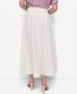 Женская юбка миди из воздушного крепа DKNY с поясом