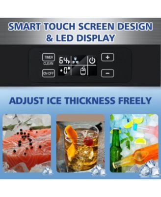 Commercial Ice Maker, Stainless Steel, Undercounter/Freestanding, Clear Cube