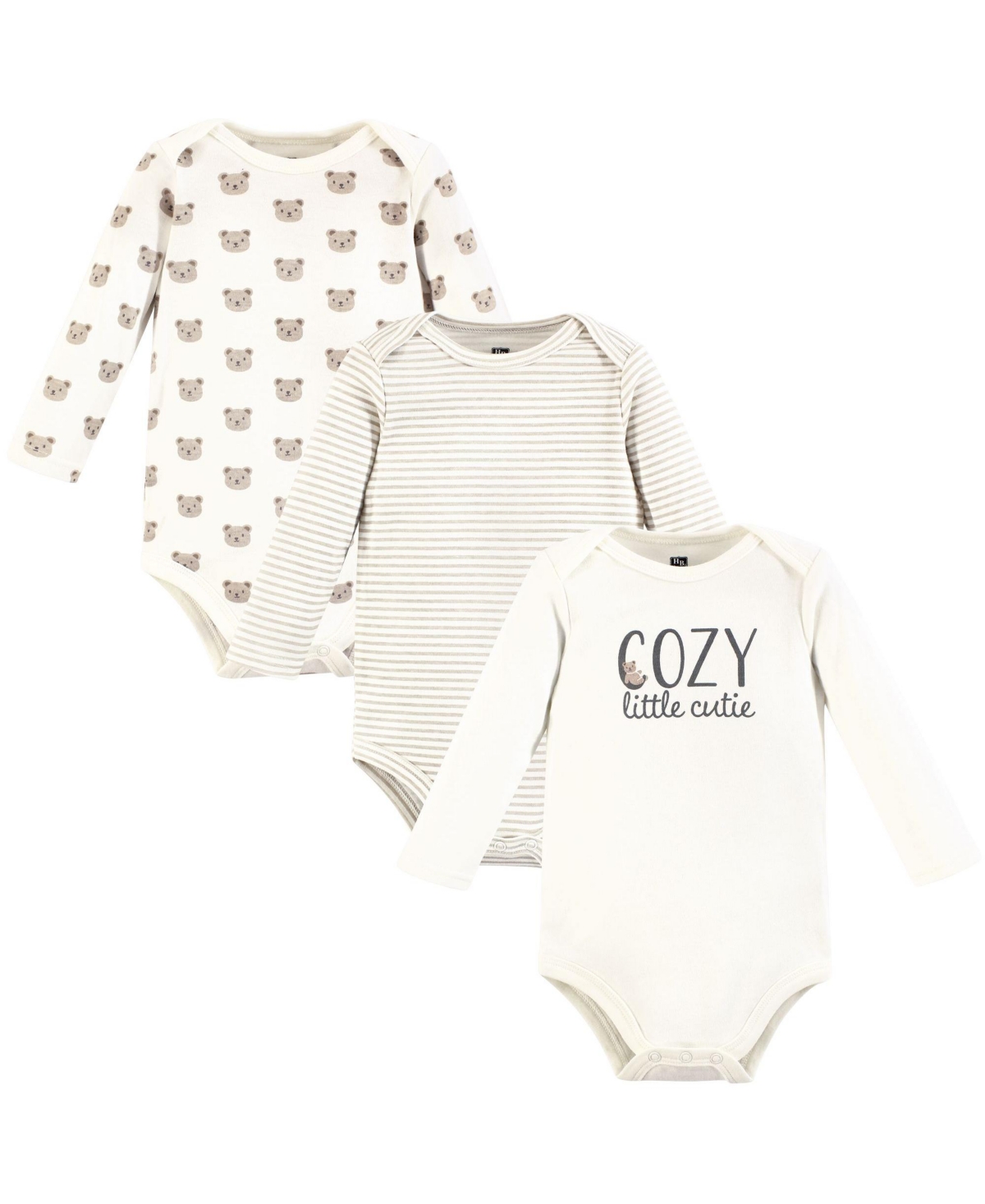 Hudson Baby Baby Boys Hudson Unisex Everyday Long-Sleeve Cotton All-in-Ones - Cozy cutie