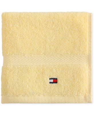 Tommy Hilfiger Home Modern American Solid Cotton Washcloth, 13" x 13"