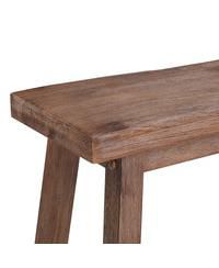 Rubberwood Bench with Saddle Seat – Rectangular Design for Versatile Seating