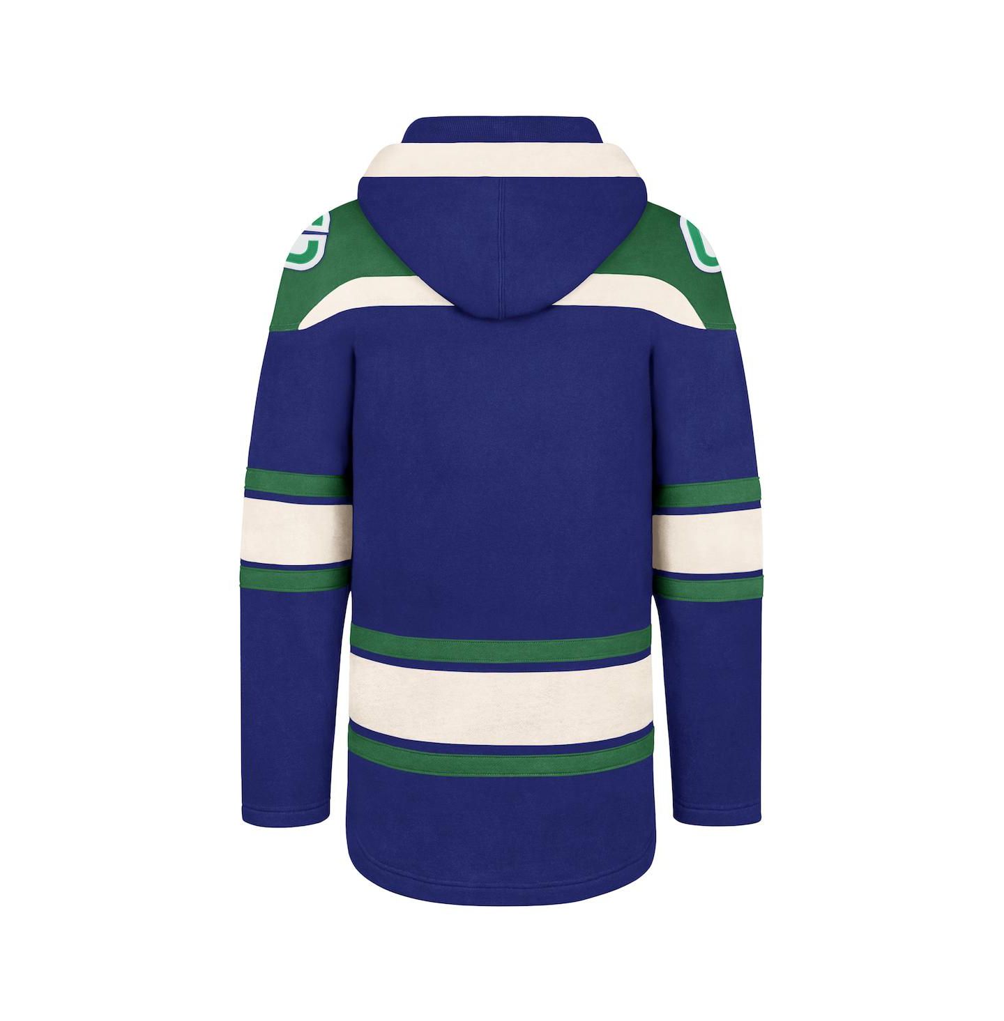 Мужское худи '47 Brand Royal Vancouver Canucks Superior Lacer Pullover — фото 3