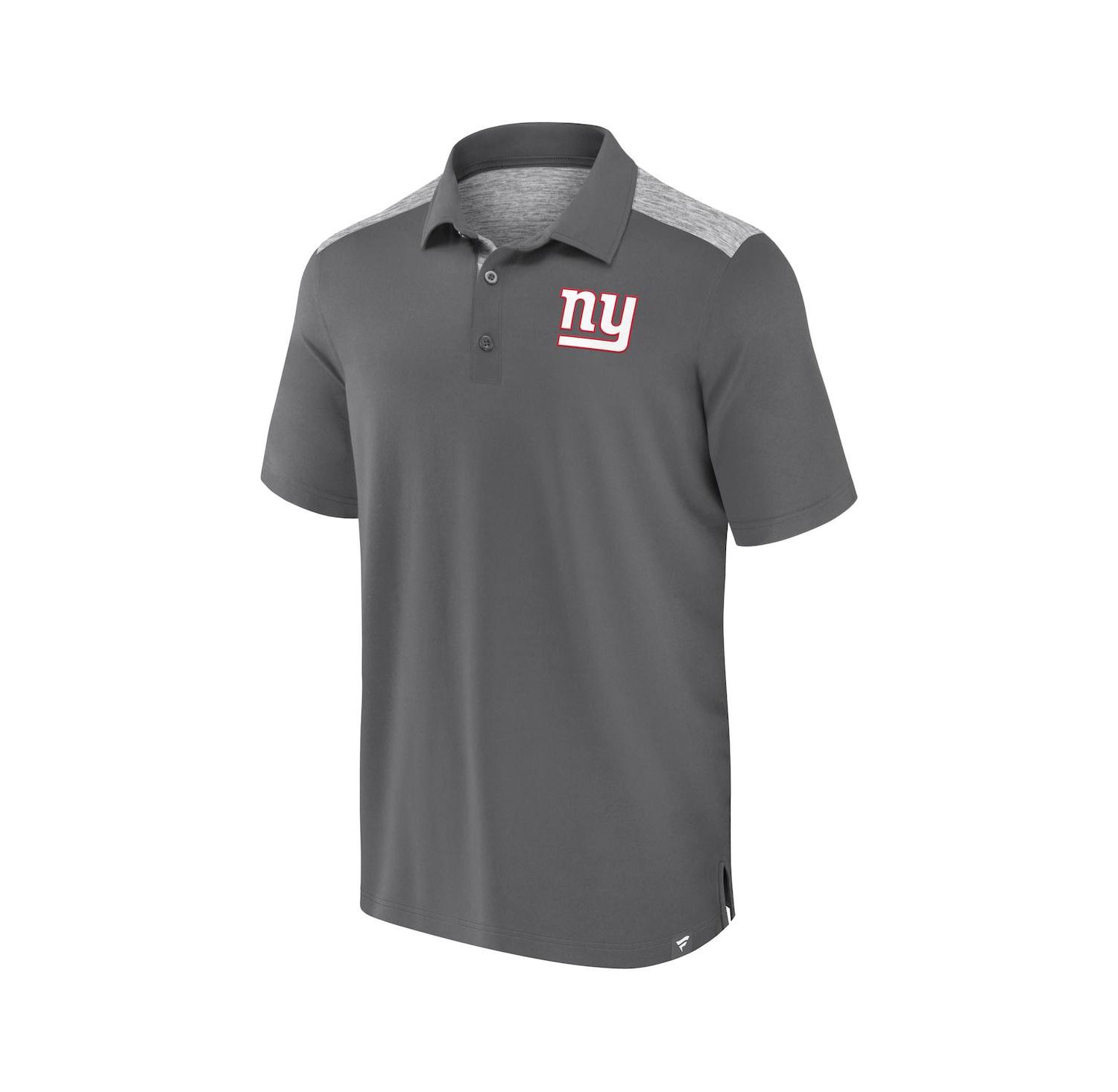 Men's Gray New York Giants Long Shot Polo Shirt