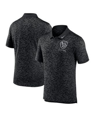 Nike - Men's Black Milwaukee Brewers Next Level Polo Shirt