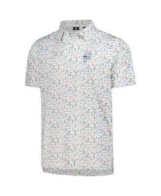 Men's White Wm Phoenix Open Prodry All Over Print Polo Shirt