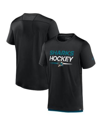 Fanatics - Men's Black San Jose Sharks Authentic Pro Tech T-Shirt