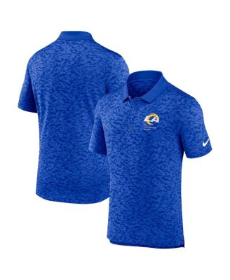 Nike - Men's Royal Los Angeles Rams Pique Fashion Performance Polo Shirt