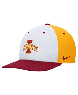 Men's White/Gold Iowa State Cyclones Pro Performance Snapback Hat