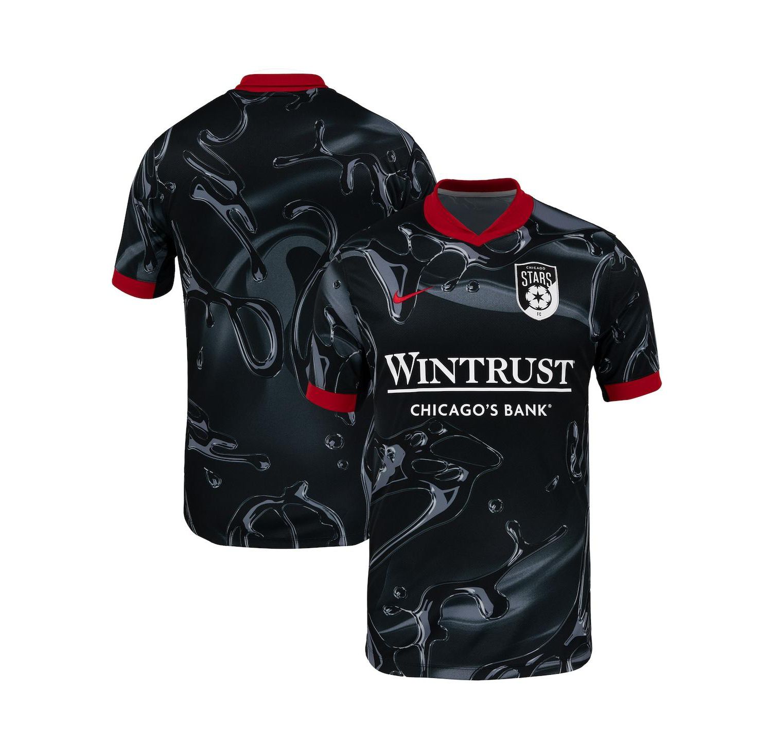 Men's Black Chicago Red Stars 2025 Secondary Stadium Replica Jersey