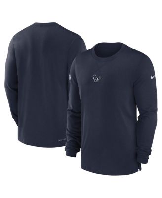 Nike - Men's Navy Houston Texans Player Long Sleeve Performance T-Shirt