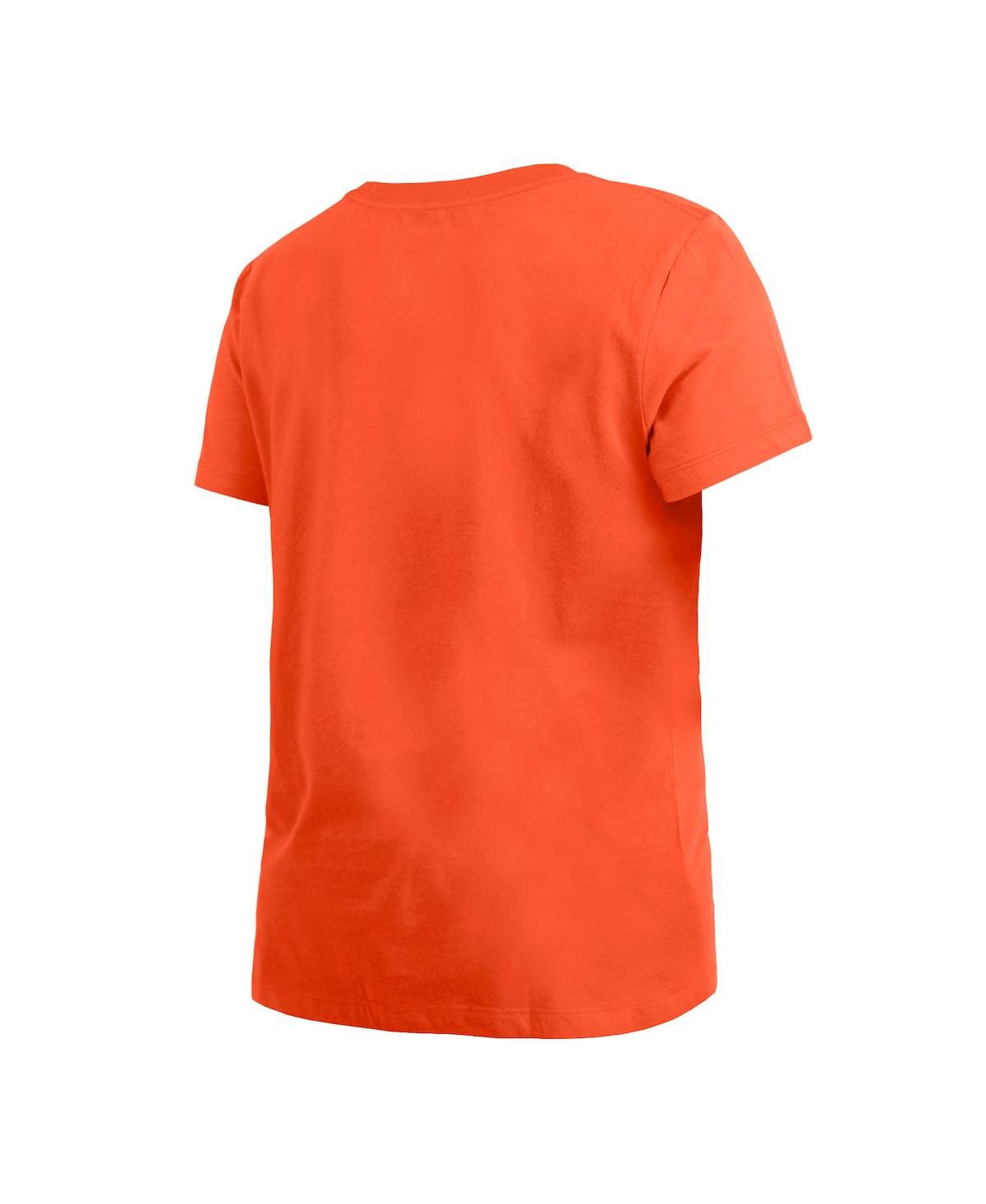 New Era Women's Orange Detroit Pistons 2023/24 City Edition T-shirt In Orange
