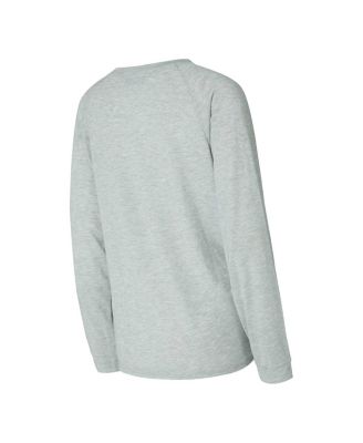 Женский комплект из футболки реглан New England Patriots Petition с длинным рукавом и шорт Concepts Sport для женщин