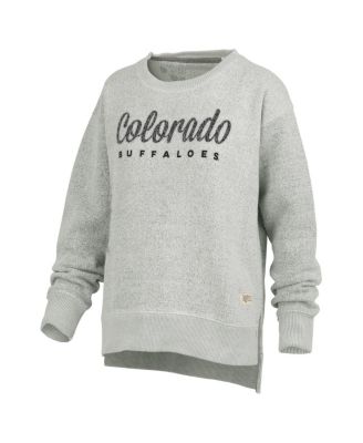 Женская толстовка-пуловер Pressbox цвета Хизер Грей Colorado Buffaloes Torrington с капюшоном