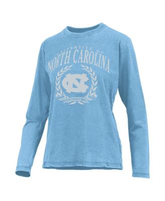 Женская футболка с длинным рукавом Pressbox Carolina Blue North Carolina Tar Heels от Chandler Olive Leaf Arch
