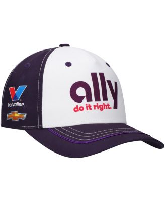 Men's White/Purple Alex Bowman Ally Uniform Adjustable Hat