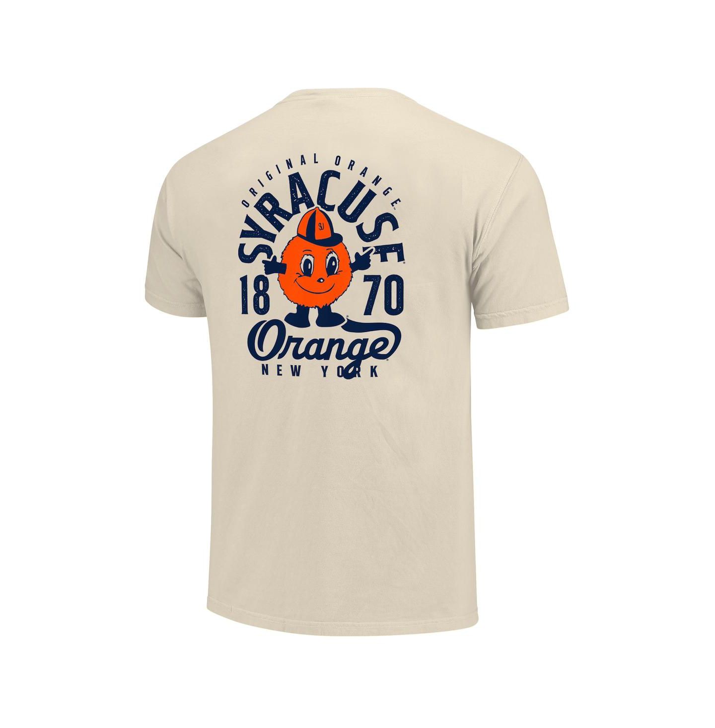 Мужская футболка Image One Cream Syracuse Orange Comfort Colors Mascot Overlay — фото 3