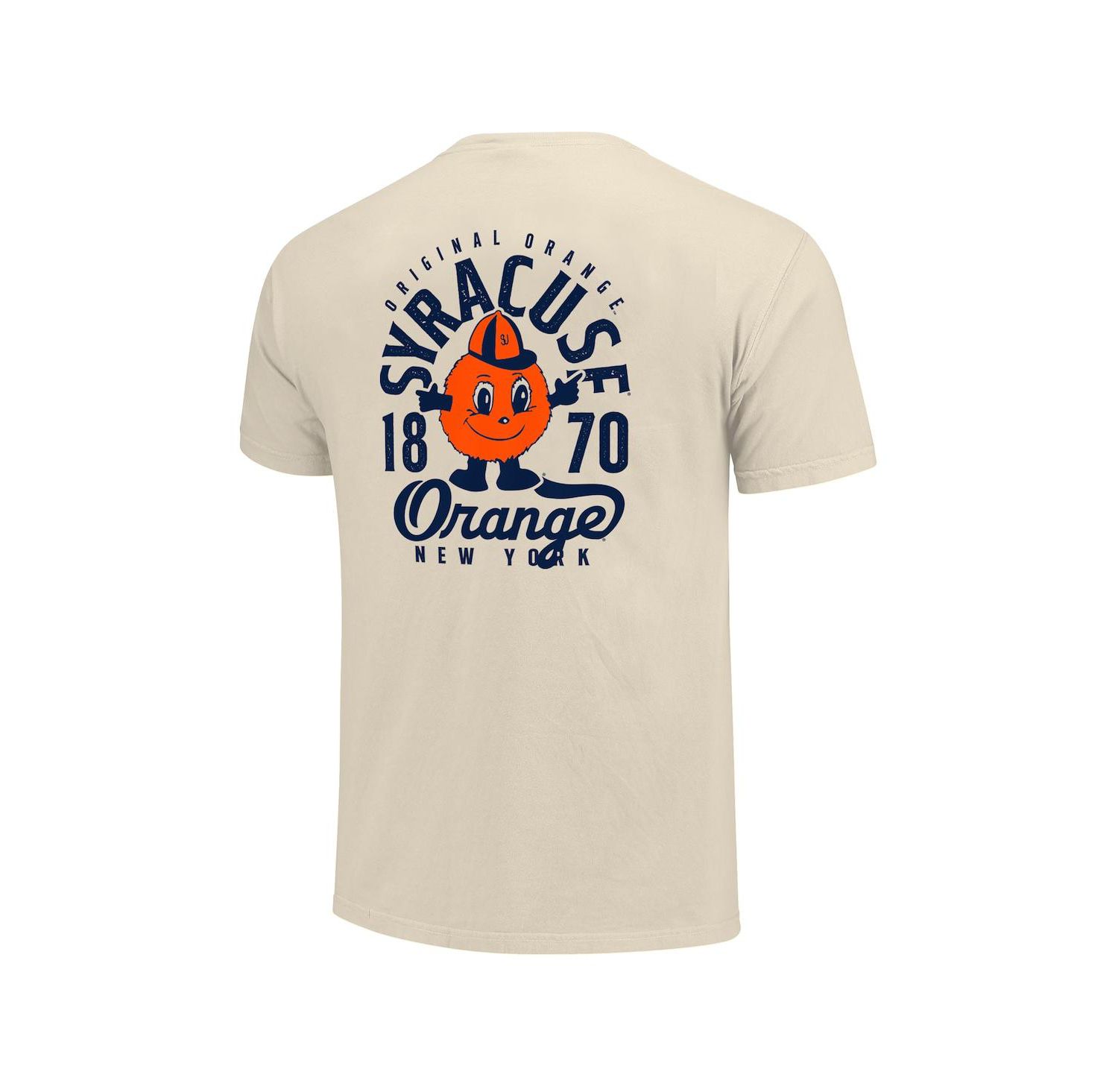 Men's Cream Syracuse Orange Comfort Colors Mascot Overlay T-Shirt