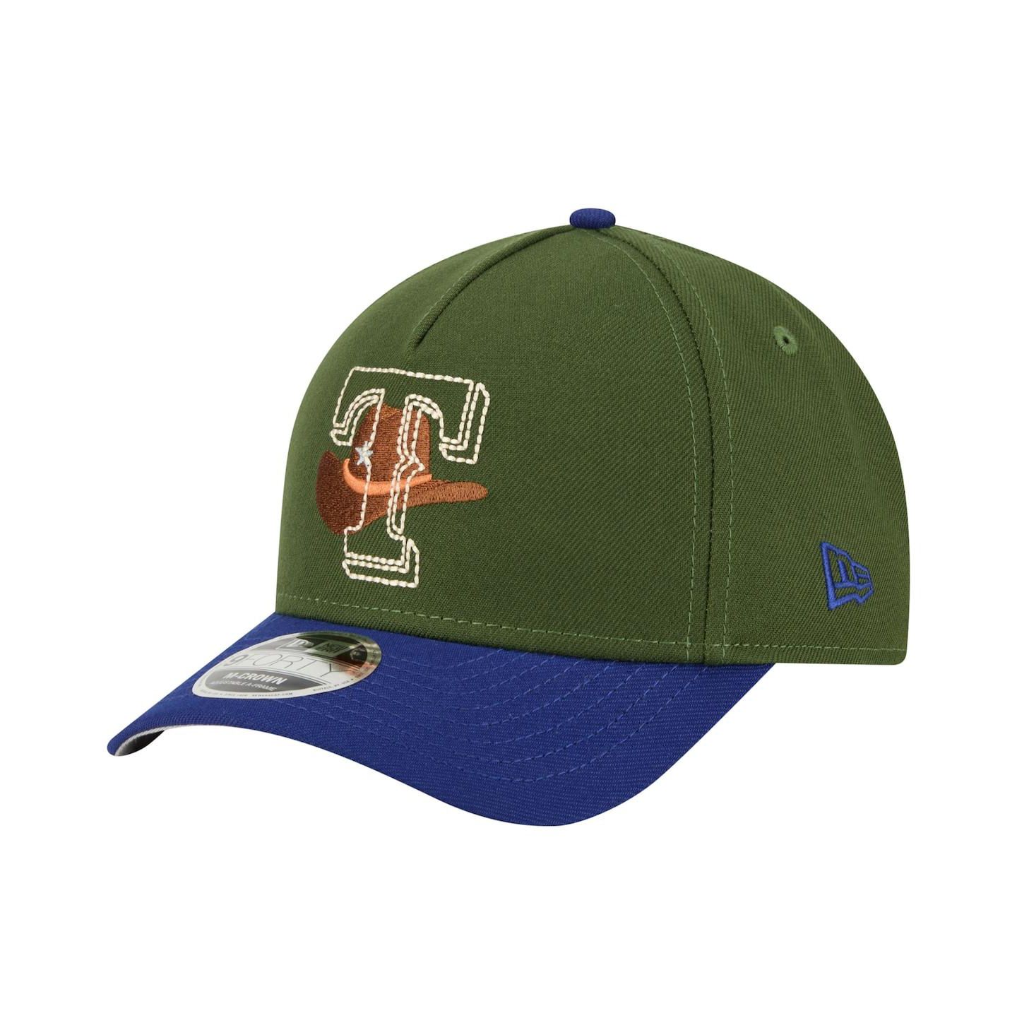 Мужская кепка New Era Dark Green Texas Rangers City Feature 9Forty A-Frame Adjustable Hat — фото 1