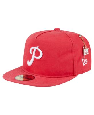New Era - Men's Red Philadelphia Phillies Championship Side Flag A-frame 59fifty Fitted Hat
