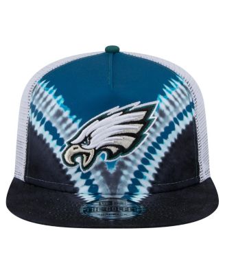 Men's Midnight Green/Black Philadelphia Eagles Throwback Dye Golfer Snapback Hat