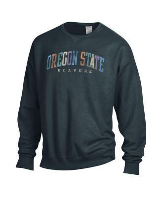 Men's and Women's Gray Oregon State Beavers Oversized Pullover Sweatshirt