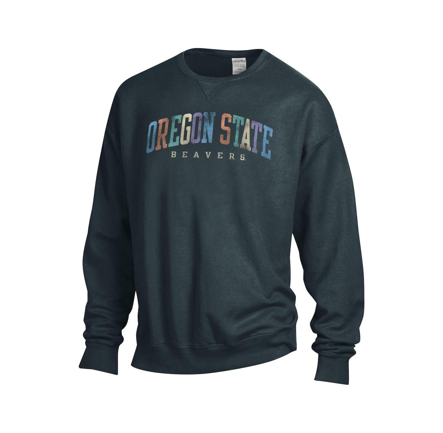 Men's and Women's Gray Oregon State Beavers Oversized Pullover Sweatshirt
