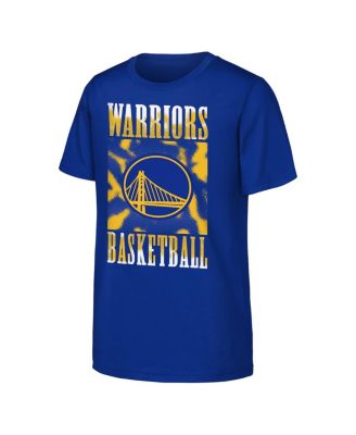 Outerstuff - Big Boys and Girls Royal Golden State Warriors Garage Hero T-shirt