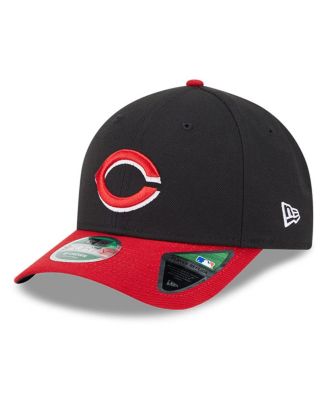 New Era - Men's Black/red Cincinnati Reds Player Replica 9forty Adjustable Hat