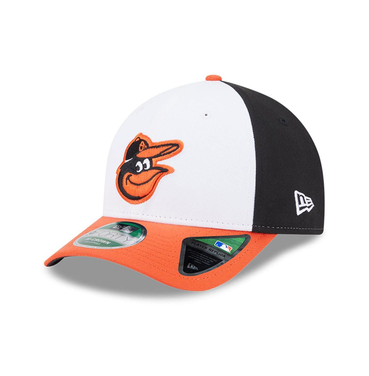 Мужская кепка New Era White Baltimore Orioles Player Replica 9Forty Adjustable Hat — фото 1