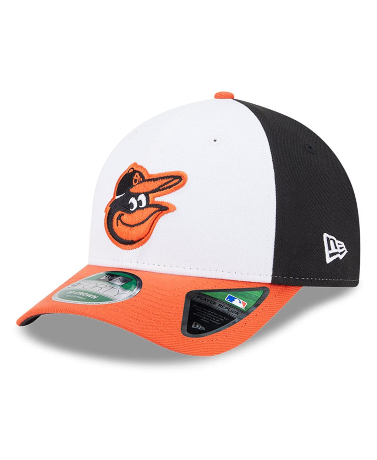 NEW ERA MEN'S WHITE BALTIMORE ORIOLES PLAYER REPLICA 9FORTY ADJUSTABLE HAT 