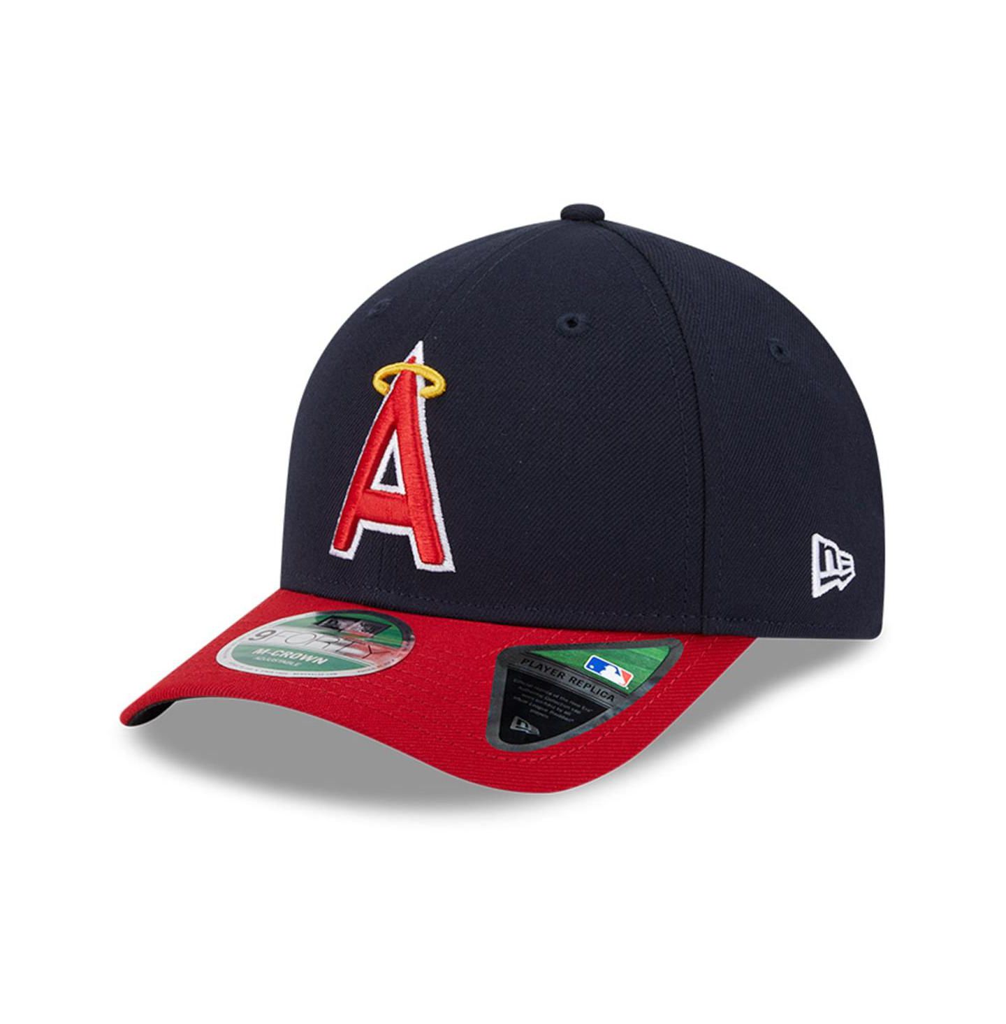 Мужская кепка New Era Navy/Red Los Angeles Angels Player Replica 9Forty Adjustable Hat — фото 1