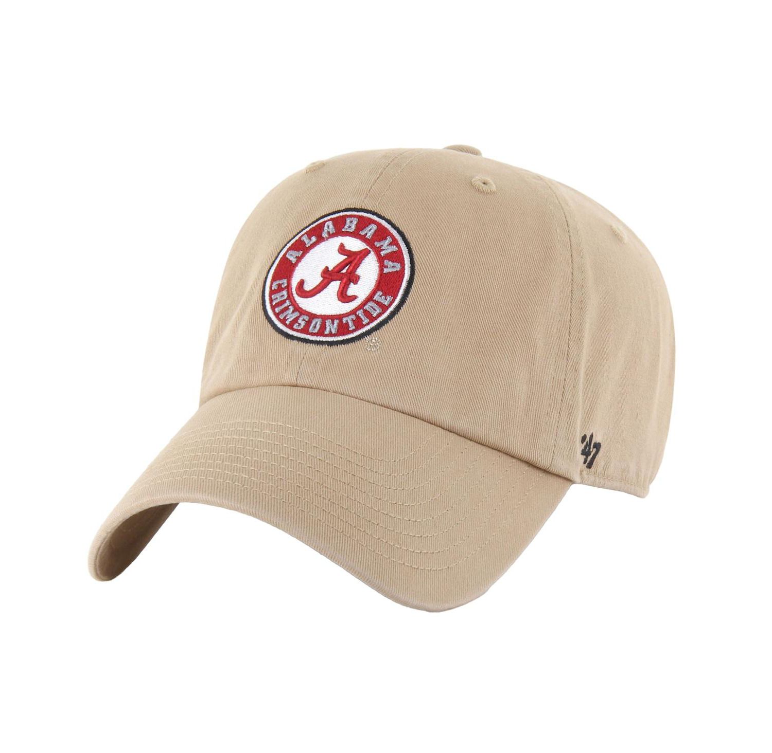 Men's Khaki Alabama Crimson Tide Clean Up Adjustable Hat