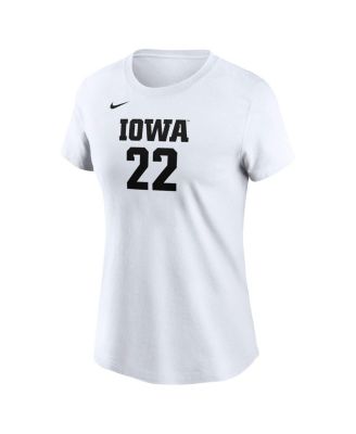 Women's Caitlin Clark White Iowa Hawkeyes Retired Player Name Number T-Shirt