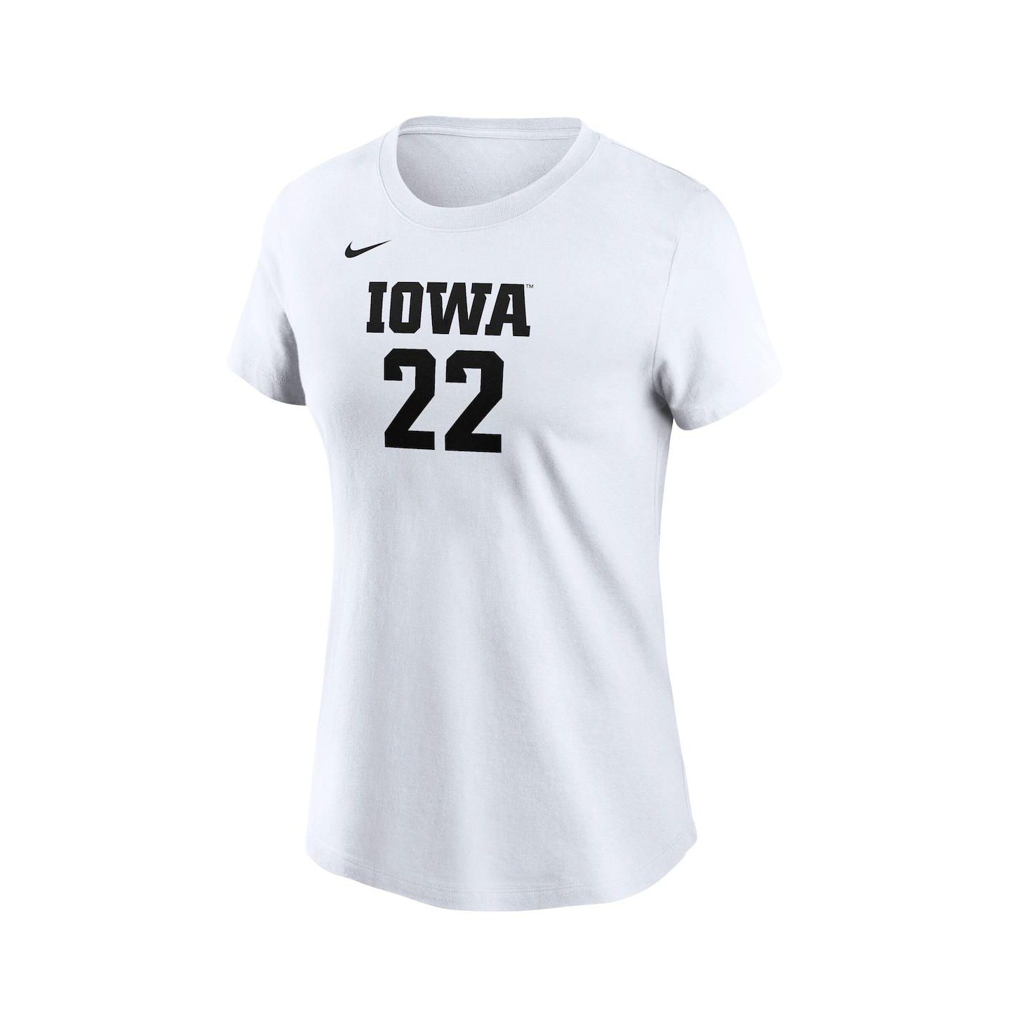 Женская футболка Nike Caitlin Clark White Iowa Hawkeyes Retired Player Name & Number — фото 2