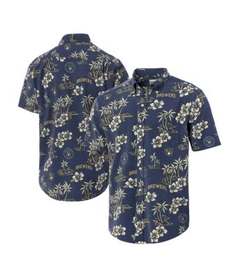Reyn Spooner - Men's Navy Milwaukee Brewers Kekai Button-down Shirt