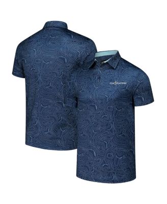 Flomotion - Men's Navy The Players Toothy Topo Polo Shirt