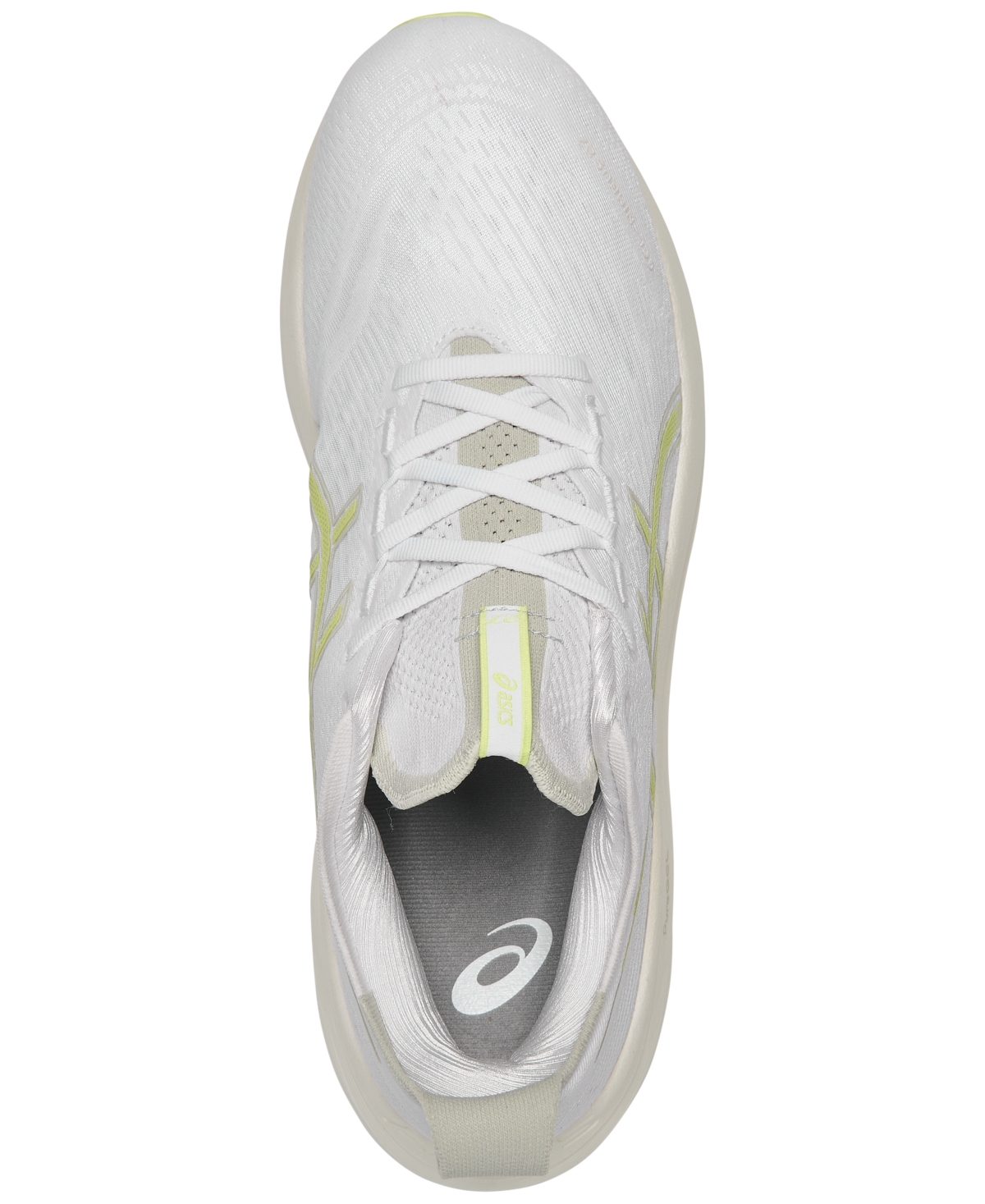 Asics Gel-nimbus® 27 Rubber-trimmed Mesh Running Sneakers In White,yellow