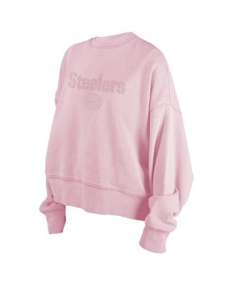 Женская розовая толстовка-пуловер Pittsburgh Steelers уютного цвета от New Era