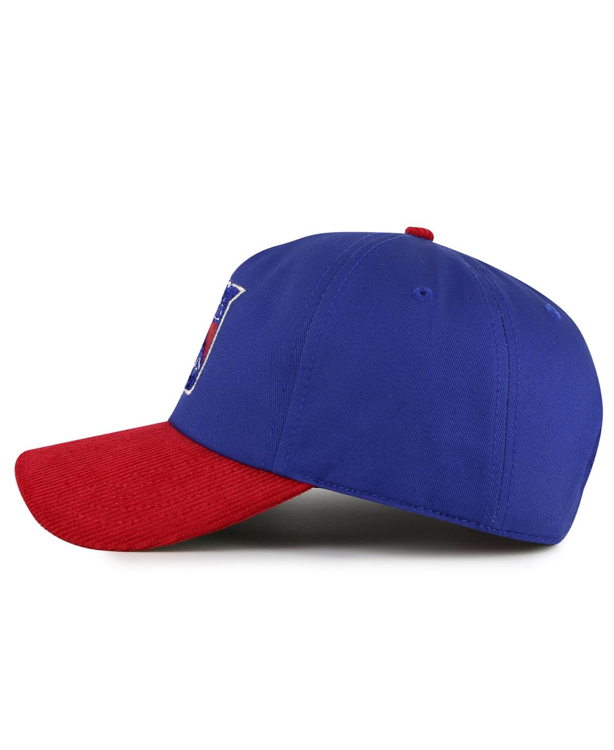 Shop American Needle Men's Blue/red New York Rangers Burnett Adjustable Hat In Blue,red