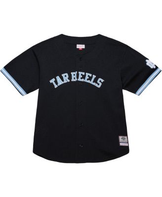 Men's Black North Carolina Tar Heels On The Clock Full-Button Fashion Jersey