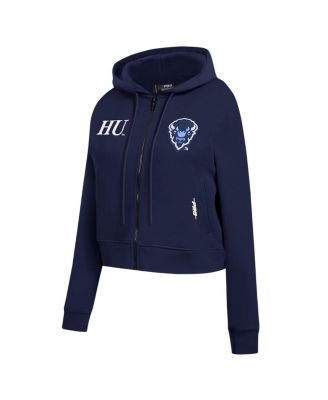 Женская куртка-толстовка Pro Standard темно-синего цвета с блестками Howard Bison Game Day на молнии с капюшоном