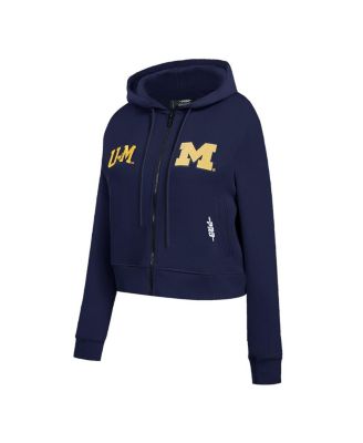 Женская куртка Pro Standard с капюшоном на молнии и блестками Michigan Wolverines Game Day из темно-синего цвета Pro Standard